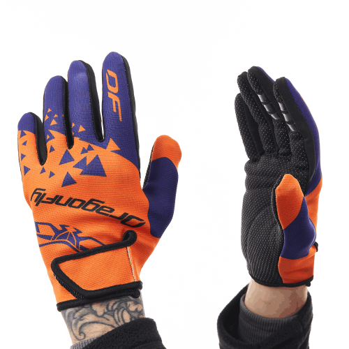 Перчатки DF CROSS Orange - Ultramarine фото 3