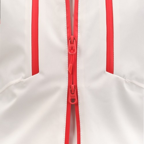 Куртка горнолыжная утепленная Gravity Premium WOMAN Gray-Red Fluo      фото 8