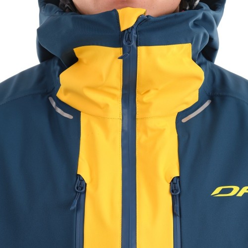 Куртка горнолыжная утепленная Gravity Premium MAN Yellow - Dark Ocean      фото 6