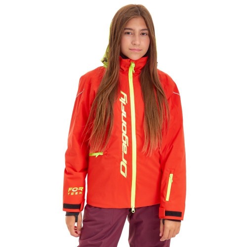 Куртка утепленная GRAVITY for Teen Red - Yellow 2024 фото 4
