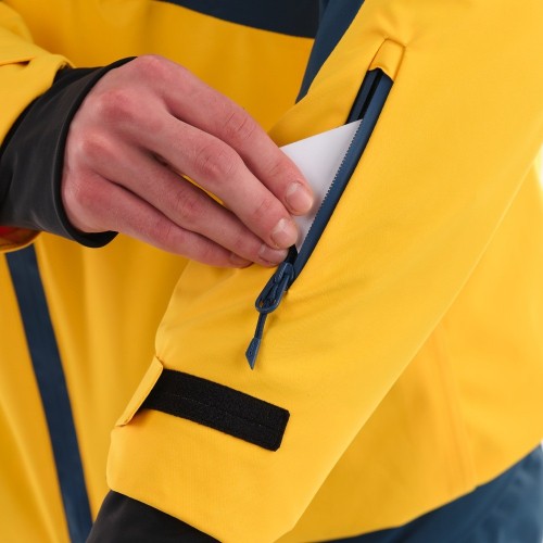 Куртка горнолыжная утепленная Gravity Premium MAN Yellow - Dark Ocean      фото 10