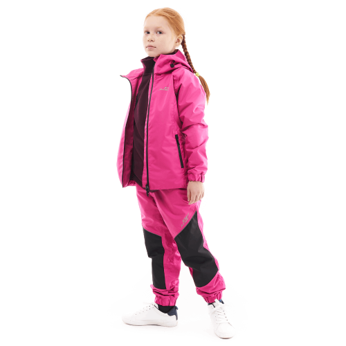 Детский комплект дождевой (куртка, брюки) EVO Kids PINK (мембрана) фото 15