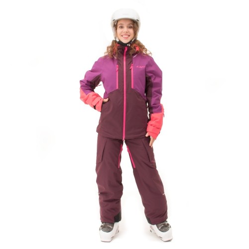 Куртка горнолыжная утепленная Gravity Premium Woman Purple-Brown 2023 фото 12