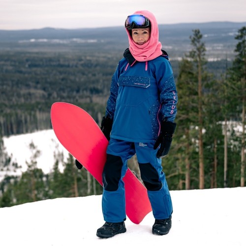 Куртка-анорак сноубордическая DF UKTUS Woman Dark Ocean - Pink фото 21