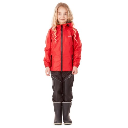 Детский комплект дождевой (куртка, брюки) EVO Kids RED (мембрана) фото 2