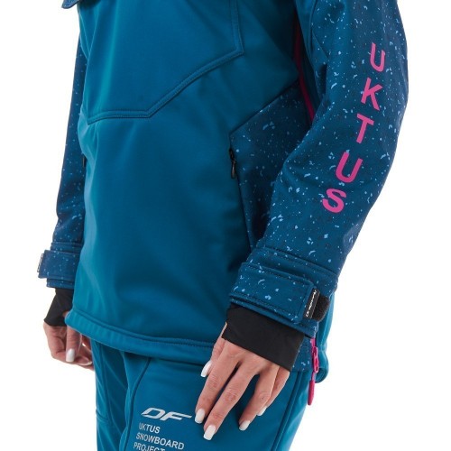 Куртка-анорак сноубордическая DF UKTUS Woman Dark Ocean - Pink фото 16