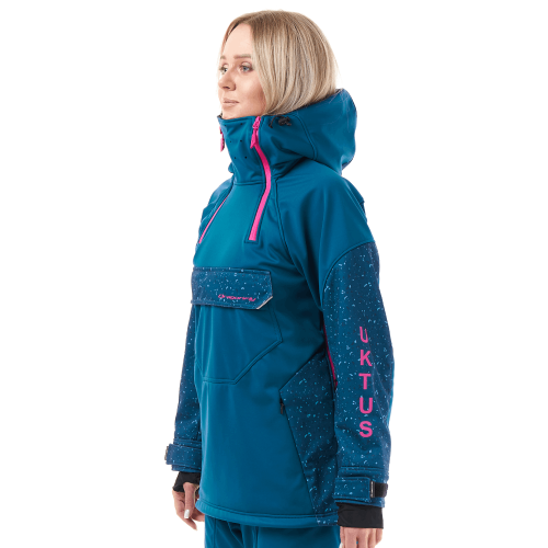 Куртка-анорак сноубордическая DF UKTUS Woman Dark Ocean - Pink фото 3