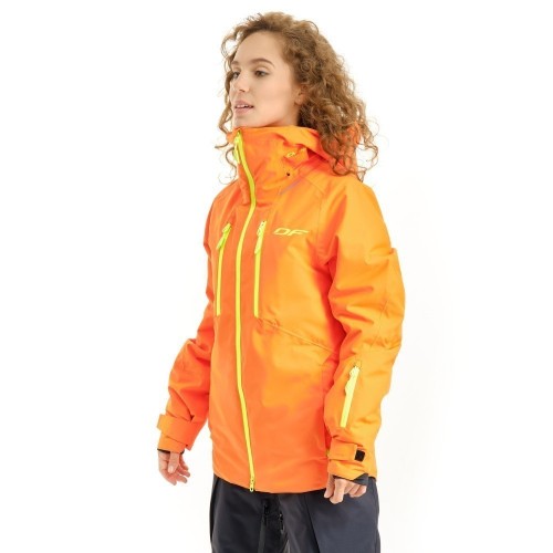 Куртка горнолыжная утепленная Gravity Premium Woman Orange-Yellow 2023 фото 2