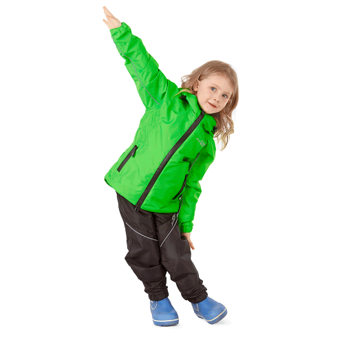 Детский комплект дождевой (куртка, брюки) EVO Kids GREEN (мембрана) фото 2
