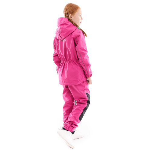 Детский комплект дождевой (куртка, брюки) EVO Kids PINK (мембрана) фото 3