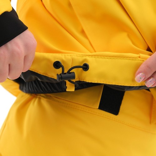 Куртка горнолыжная утепленная Gravity Premium WOMAN Yellow-Dark Ocean            фото 11