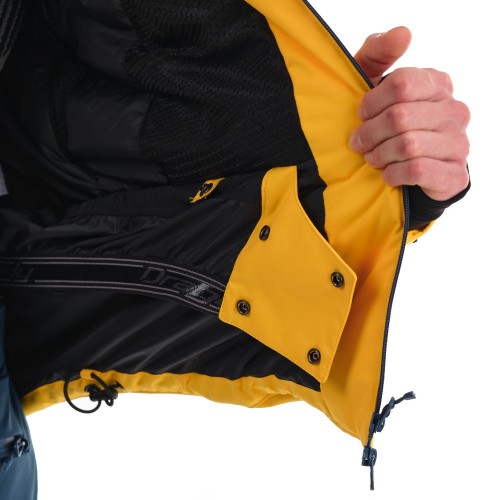 Куртка горнолыжная утепленная Gravity Premium MAN Yellow - Dark Ocean      фото 11