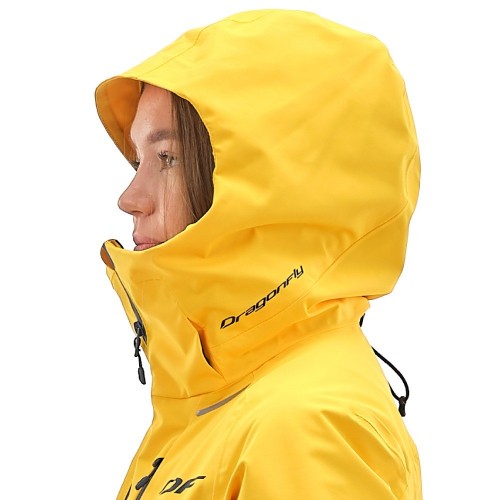 Куртка горнолыжная утепленная Gravity Premium WOMAN Yellow-Dark Ocean            фото 4