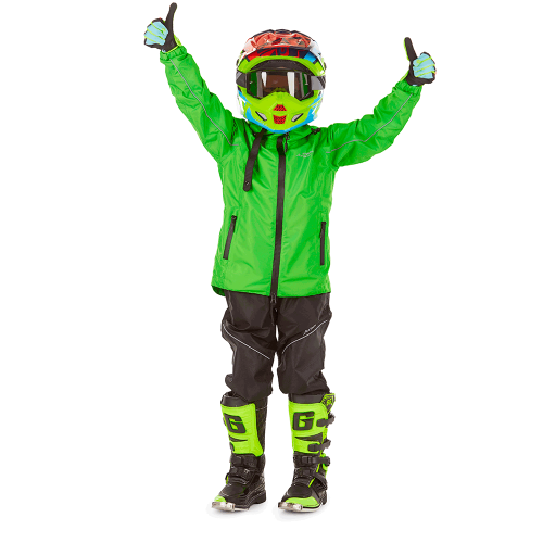 Детский комплект дождевой (куртка, брюки) EVO Kids GREEN (мембрана) фото 6