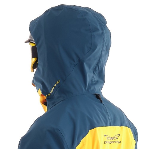 Куртка горнолыжная утепленная Gravity Premium MAN Yellow - Dark Ocean      фото 5