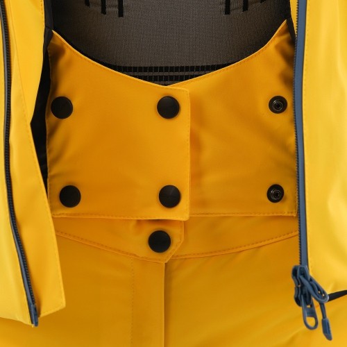 Куртка горнолыжная утепленная Gravity Premium WOMAN Yellow-Dark Ocean            фото 12
